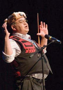LOCAL STORYTELLER: Melvin Mitchell was photographed during last year's storytelling event. Photo by Emma Levez Larocque