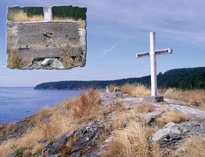 Memorial at Dinner Rock (click to enlarge)